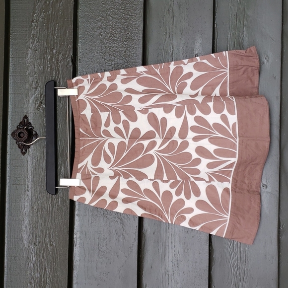 BODEN Fun Skirt Brown Print sz 6 Women's - Picture 2 of 5